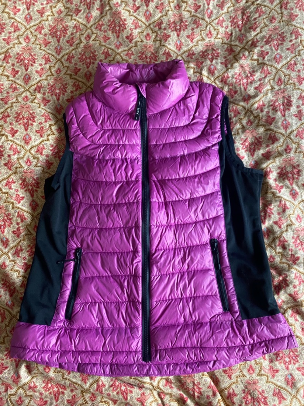 Marc New York Women’s Quilted Puffer Vest - Magenta size XL